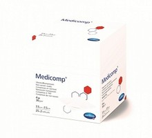 Medicomp / Медикомп - Салфетки из нетканого материала (стерильные): 7.5 см х 7.5 см; 25 х 2 шт.